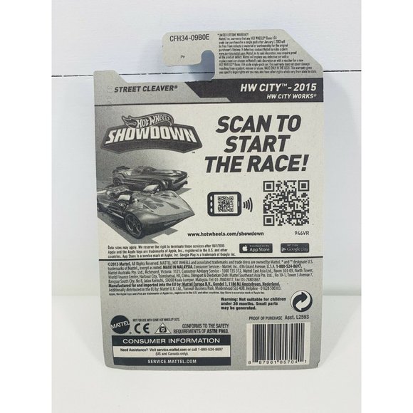 Hotwheels Street Cleaver HW City Toy Car Racecar New in Box 2013 - Picture 3 of 6